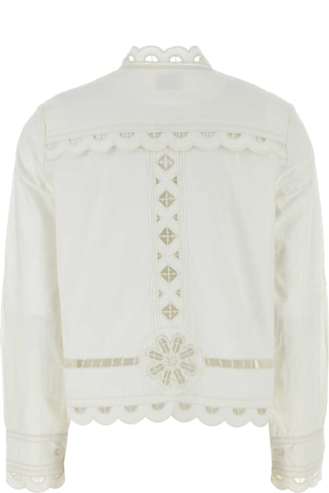 Isabel Marant Topwear for Women Isabel Marant White Broderie Anglaise Perline Top