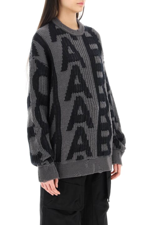 ウィメンズ ウェア Marc Jacobs Distressed Monogram Sweater