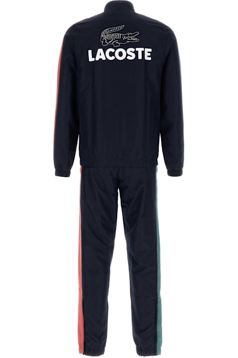 Fleeces & Tracksuits for Men Lacoste Navy Blue Polyester Tracksuit