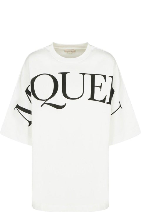 Alexander McQueen for Women Alexander McQueen Logo Printed Crewneck T-shirt