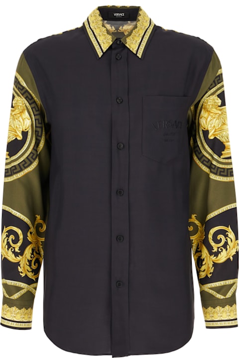 Versace قمصان لـ القسم الرجالي Versace Printed Viscose Shirt