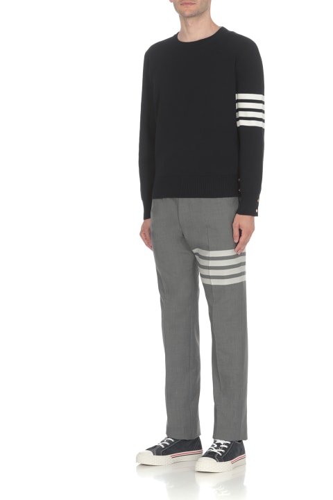 Thom Browne Clothing for Men Thom Browne 'milano Stitch' Cotton Pullover