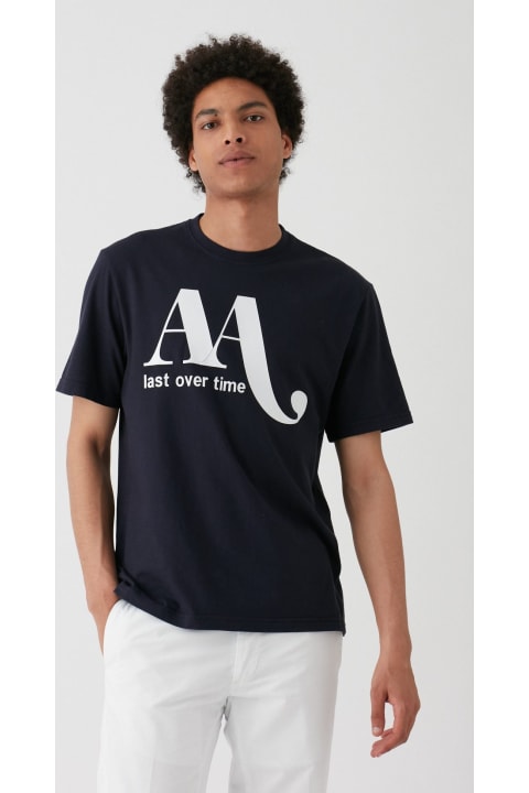 メンズ新着アイテム doppiaa Aangy Cotton T-shirt With Pay-off