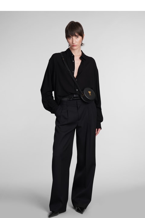 Topwear for Women Ami Alexandre Mattiussi Shirt In Black Viscose