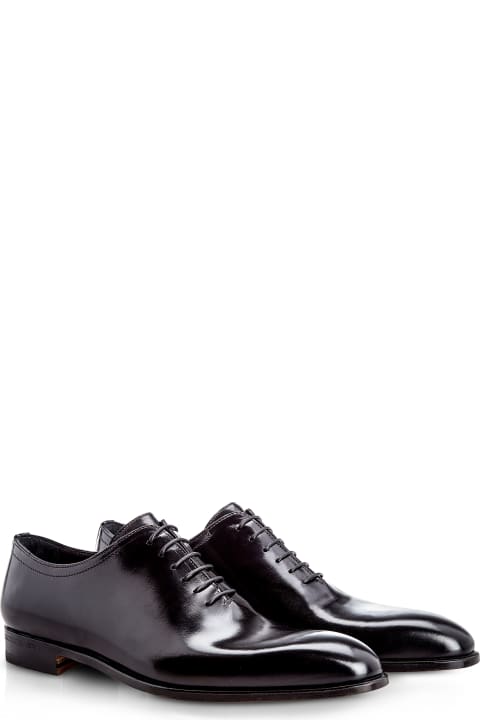 Montreal Black Antiqued Calfskin Oxford Shoes