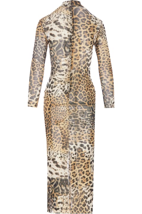 Roberto Cavalli for Women Roberto Cavalli Jaguard Print Dress