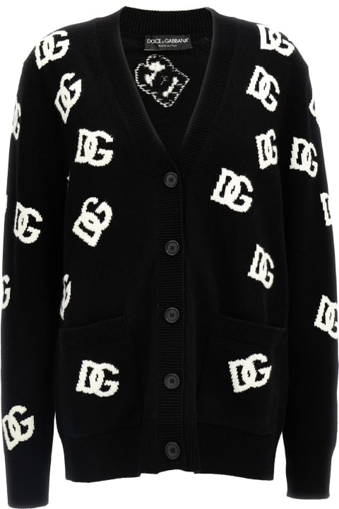 Homeware Dolce & Gabbana Jacquard Logo Cardigan