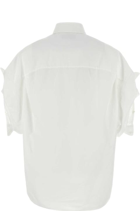 Balenciaga Topwear for Women Balenciaga White Poplin Shirt