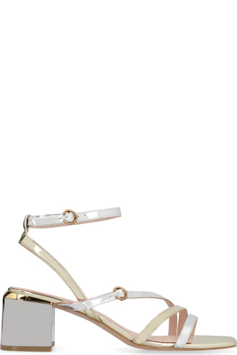 Pinko Sandals for Women Pinko Patent Leather Sandals