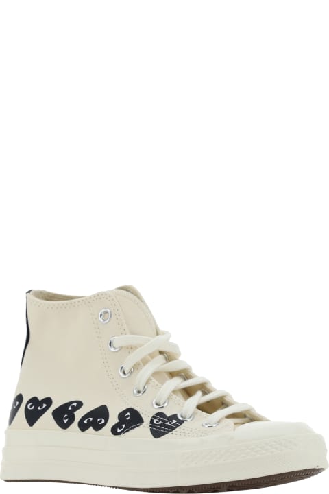 Sneakers for Women Comme des Garçons Play Multi Heart High Sneakers