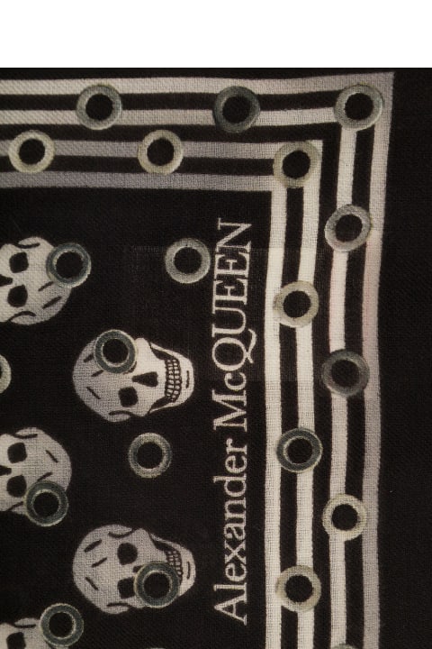 Scarves for Men Alexander McQueen Wool Scarf