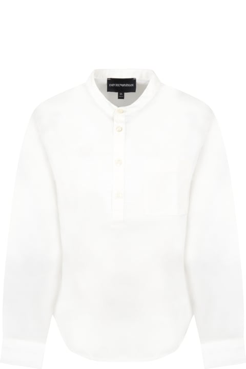 Homeware Emporio Armani White Shirt For Boy