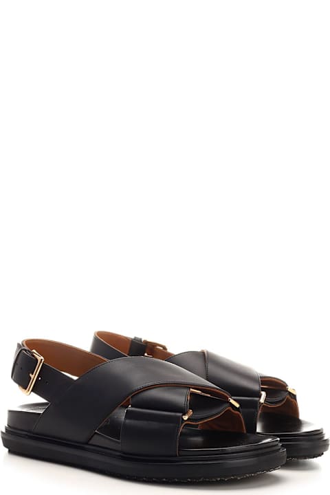 Marni 'fussbett' Crossed Sandals