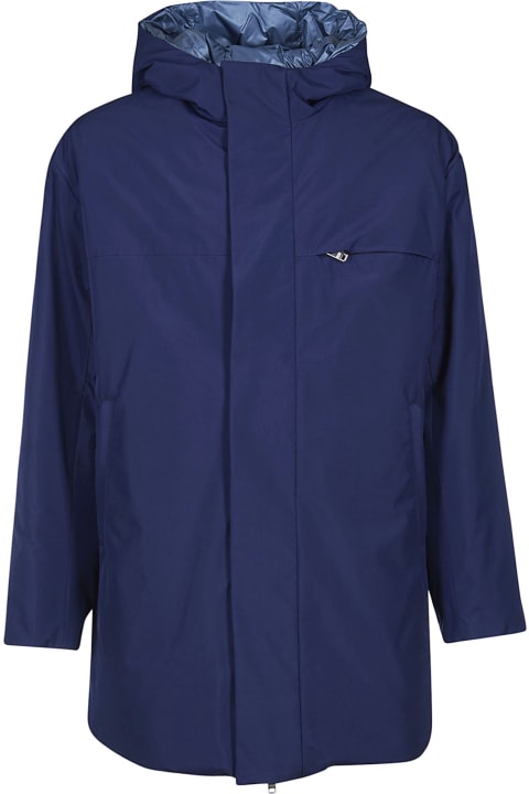 Coats & Jackets for Men Prada Reversible Effect Hooded Coat