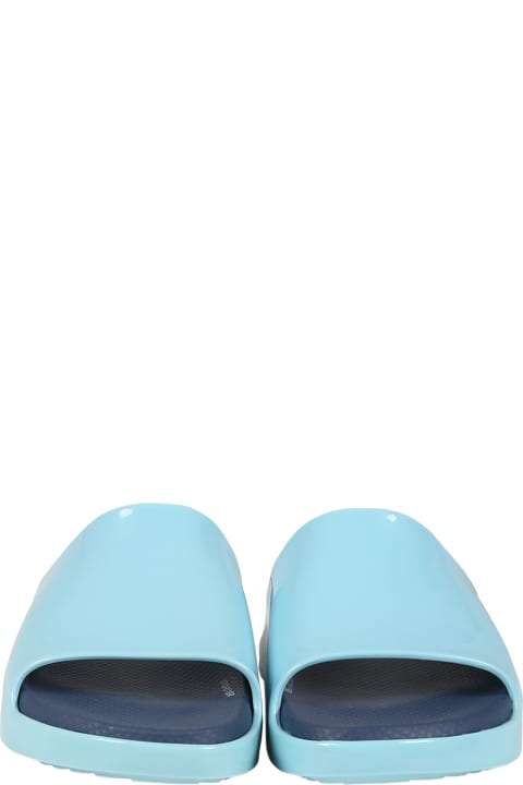 Shoes for Girls Melissa Light Blue Sandals For Girl With Logo