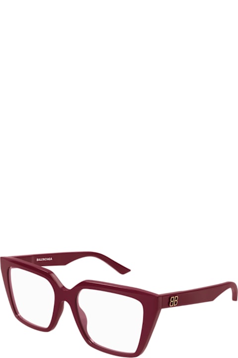 Eyewear for Women Balenciaga Eyewear Balenciaga Bb0130o Linea Everyday 012 Red Glasses
