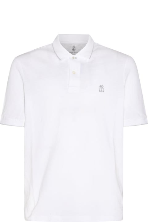 Brunello Cucinelli Clothing for Men Brunello Cucinelli Logo-embroidered Short-sleeved Polo Shirt