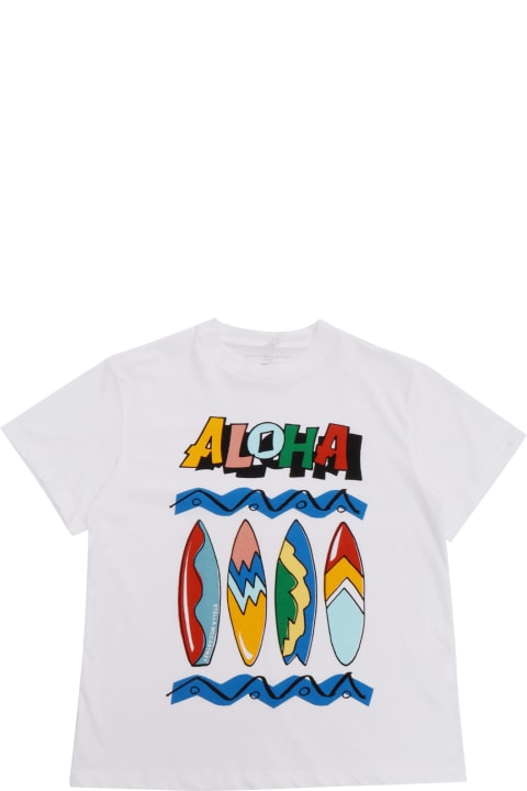 Stella McCartney Kids Stella McCartney Kids White T-shirt With Print