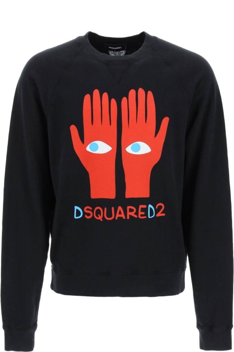 Fashion for Women Dsquared2 Eyes On Hand Sweatshirt