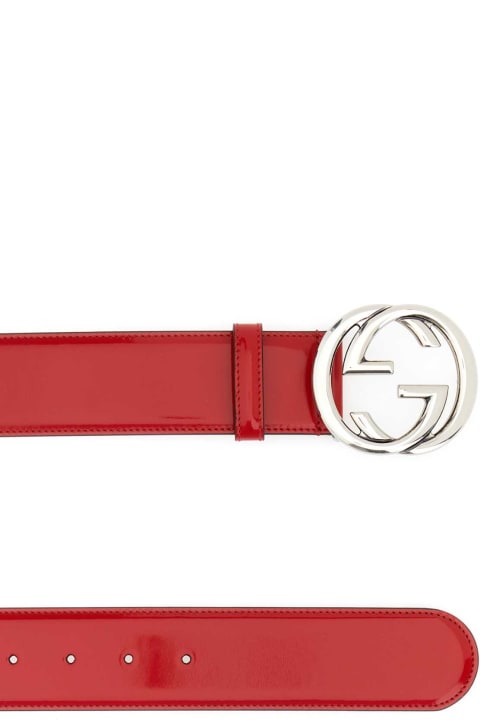 Gucci Accessories for Women Gucci Red Leather Gucci Blondie Belt