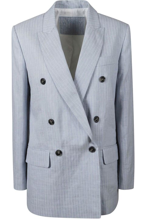 Coats & Jackets for Women Iceberg Pinstriped Double-breasted Blazer