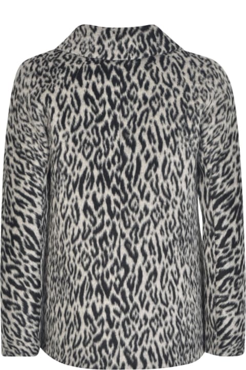Animalier Print Buttoned Jacket