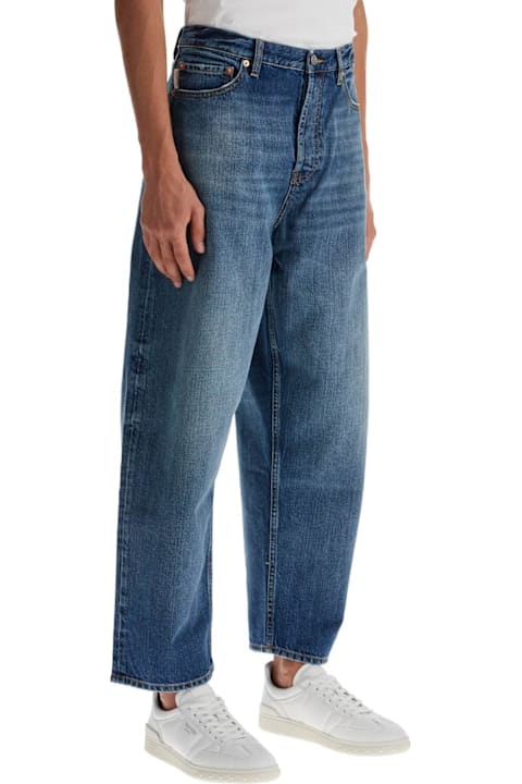 Valentino Clothing for Men Valentino Logo Patch Cropped Jeans