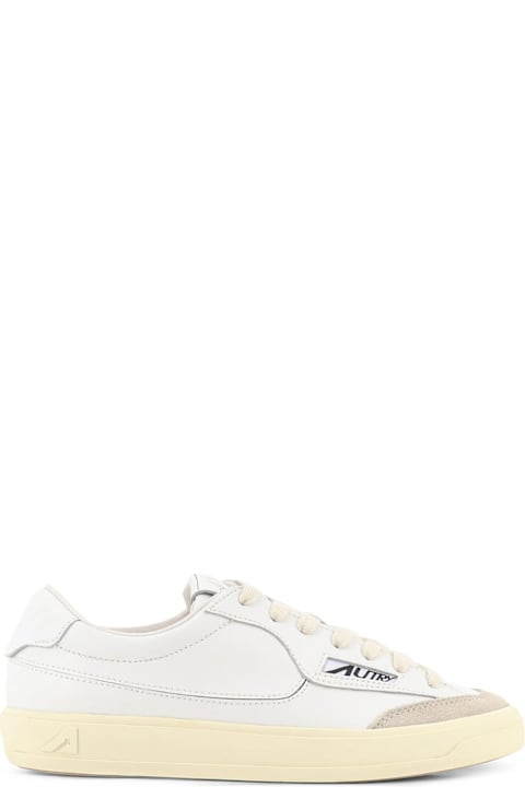 Autry Windscape Leather Sneakers With Suede Insert