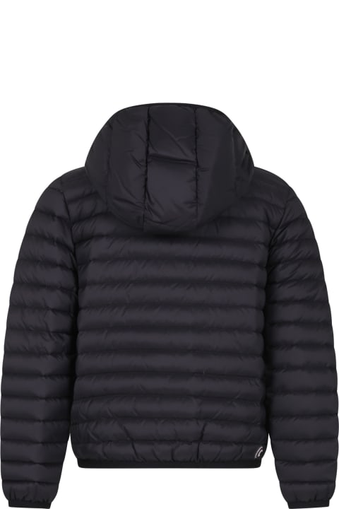 Colmar Coats & Jackets for Boys Colmar Black Down Jacket For Boy With Logo