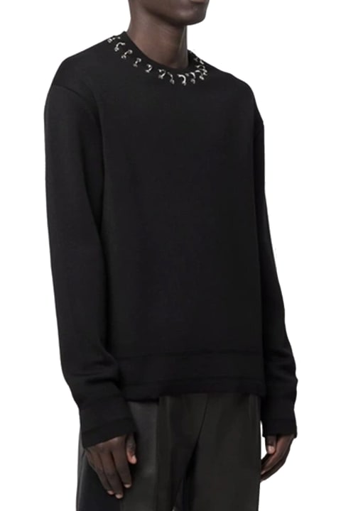 Givenchy Sweaters for Men Givenchy Hoop Detailed Neckline Jumper