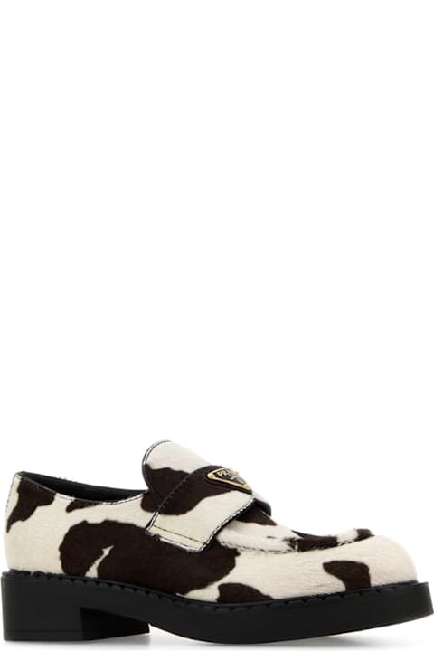 Prada Printed Calf Hair Loafers