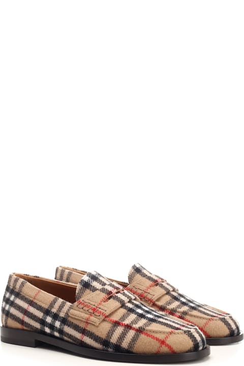 Shoes for Men Burberry Wool Felt Loafers