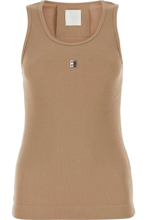 Fleeces & Tracksuits Sale for Women Givenchy Camel Stretch Cotton Tank Top