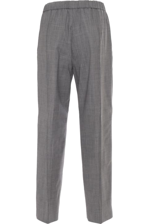 Homeware Fabiana Filippi Bistretch Wool Jogging Trousers With Filo Diamante