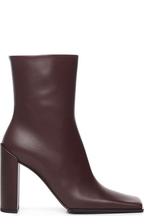 Alaia Square Calfskin Ankle Boots