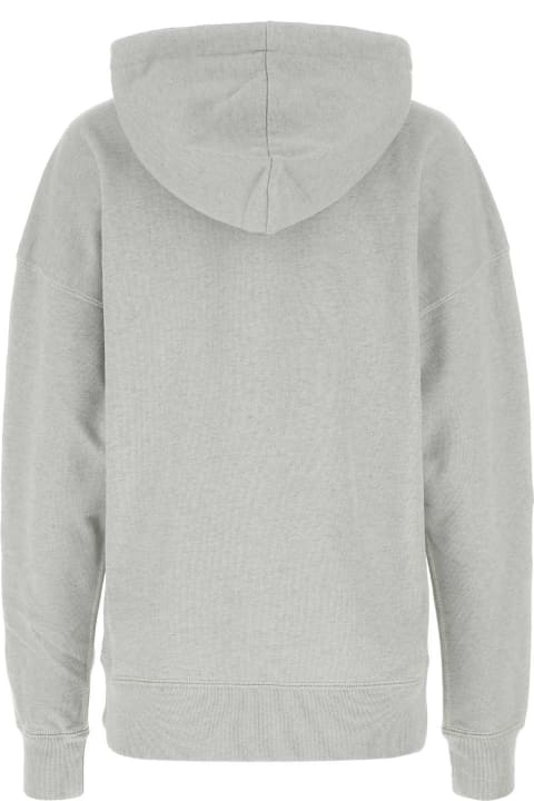 Clothing for Women Marant Étoile Melange Grey Cotton Blend Mansel Sweatshirt