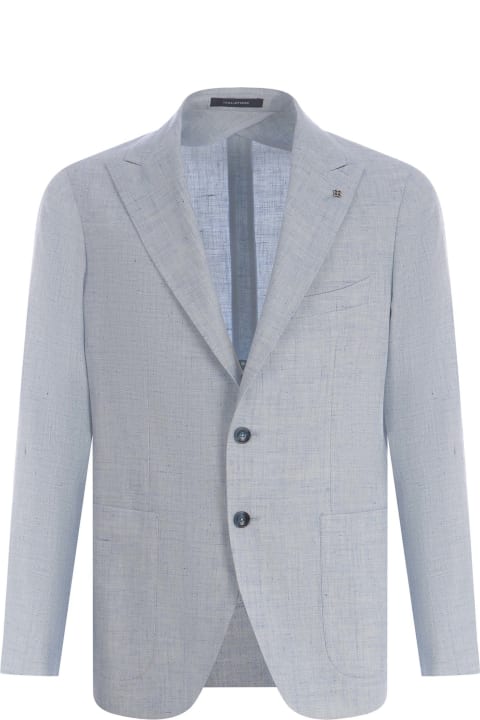 Tagliatore Coats & Jackets for Men Tagliatore Single-breasted Jacket Tagliatore In Linen And Cotton