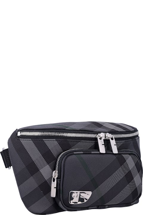 Bags for Men Burberry London Grid Belt Bag