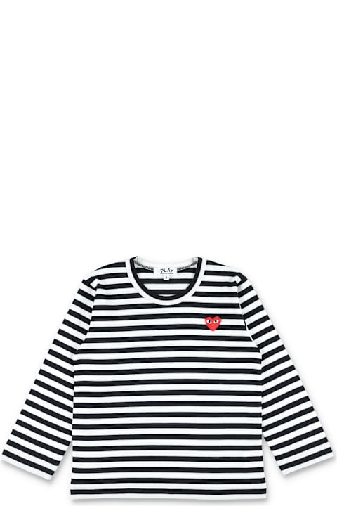 Comme des Garçons Play لـ Kids Comme des Garçons Play Kid - Striped T-shirt