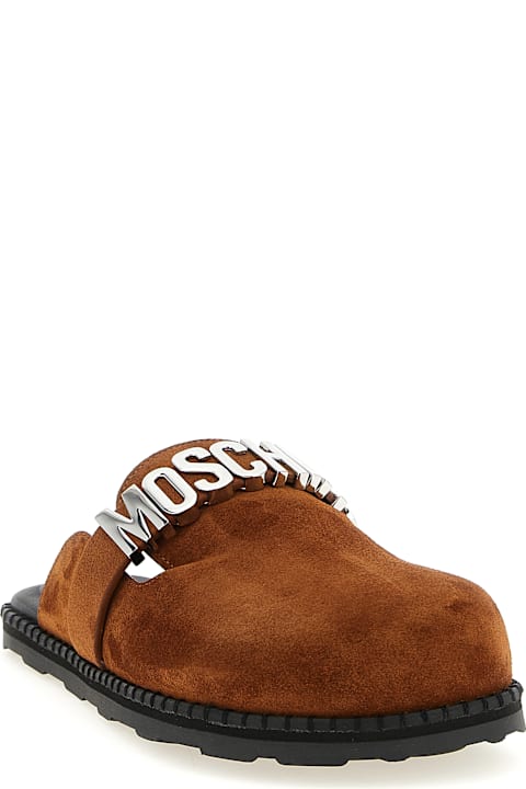 Moschino Suede Sabots