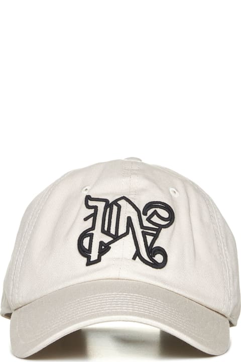 Palm Angels Hats for Women Palm Angels Beige Cap With Logo