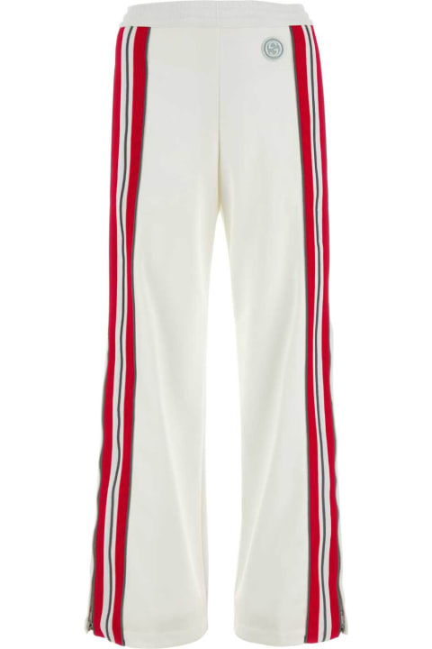 Gucci Pants & Shorts for Women Gucci White Polyester Blend Pant