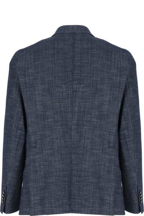 Tagliatore Coats & Jackets for Men Tagliatore Double Breasted Cotton Jacket