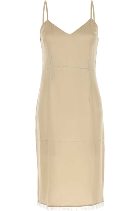 Prada for Kids Prada Beige Satin Dress