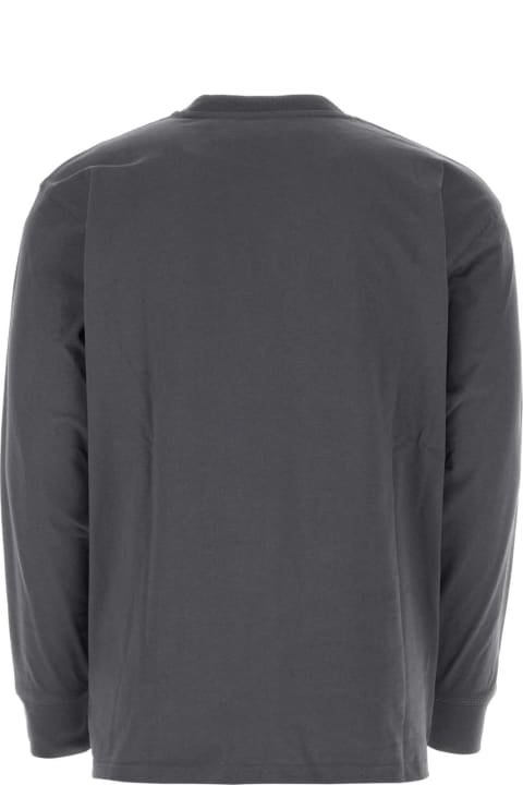 Carhartt Fleeces & Tracksuits for Men Carhartt Graphite Cotton L/s American Script T-shirt