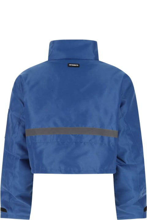 VETEMENTS for Men VETEMENTS Blue Polyester Padded Jacket