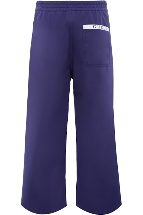 Homeware Gucci Blue Trousers For Boy With Logo