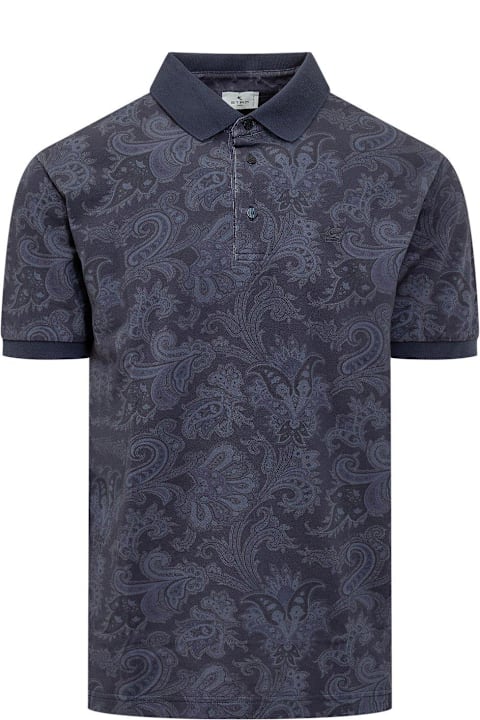 Etro Shirts for Men Etro Graphic Printed Polo Shirt Etro