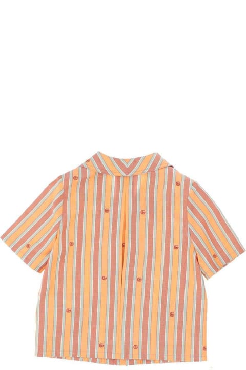 Gucci Shirts for Baby Boys Gucci Striped Short-sleeved Shirt