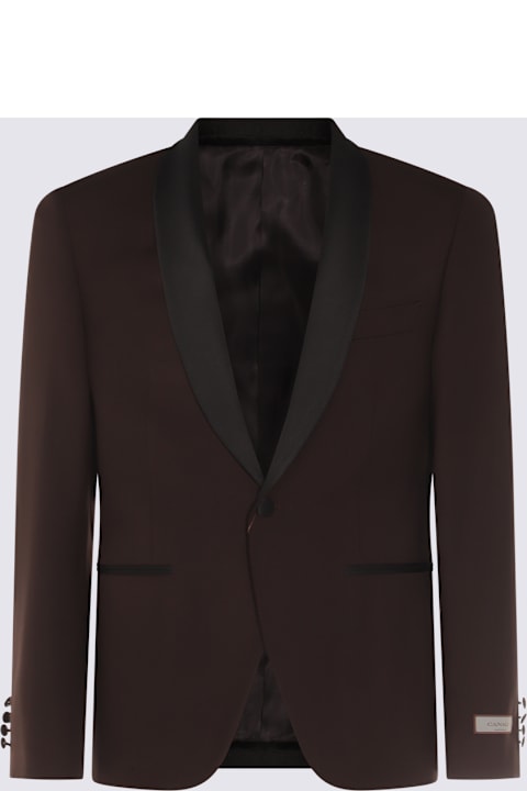 Canali for Men Canali Brown Wool Suits